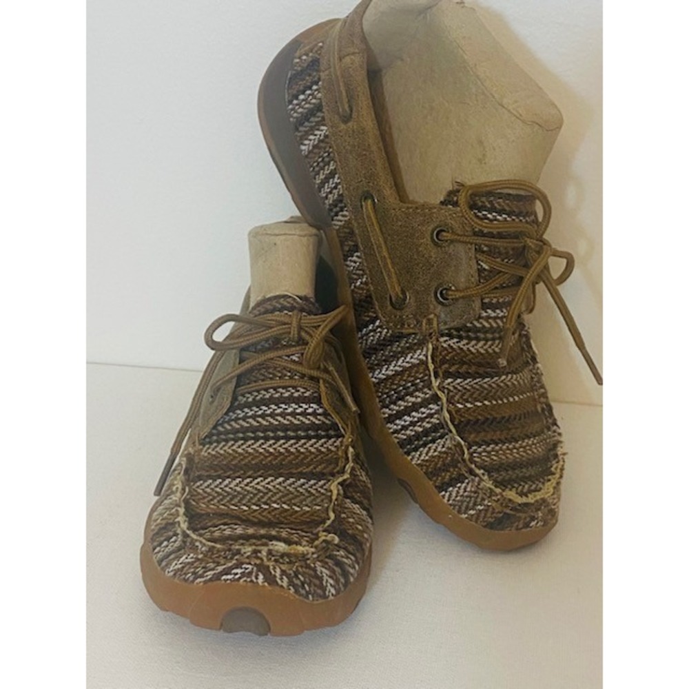 Twisted X Women's Brown Multi Textile‎ Slip On Loafers Size 5.5
